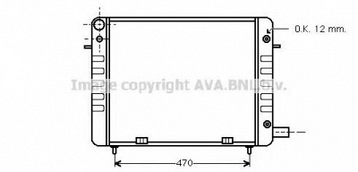 AVA QUALITY COOLING ol2108 -  Радиатор, охлаждение двигателя